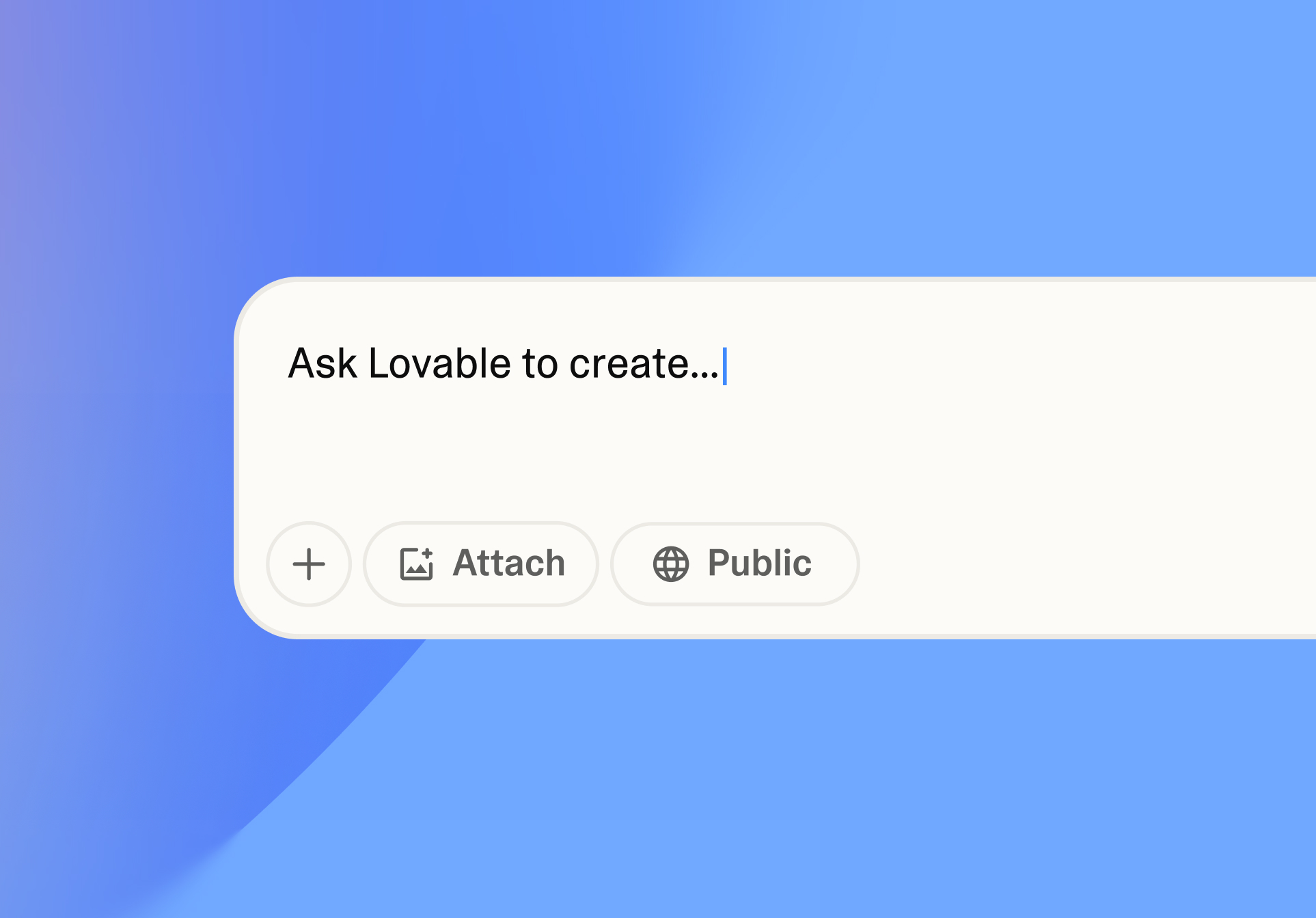 Lovable app builder interface